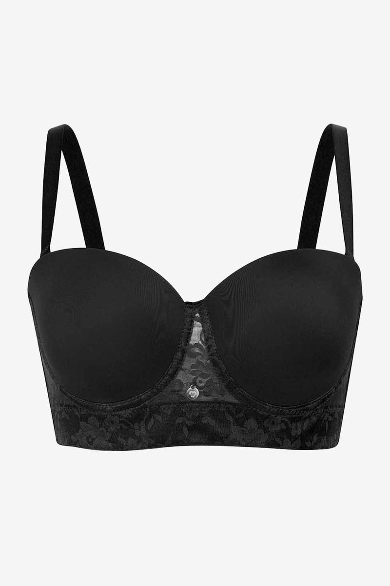 Brasier-Strapless-De-Base-Ancha-En-Microfibra-Negro-T40B