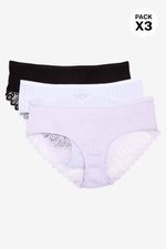 Panty-Hipster-En-Algodon-Acanalado-Paquete-X3-Negro-Blanco-Lila-Claro-Tm