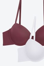 Brasier-En-Microfibra-Sin-Realce-Paq-X2-Blanco-Vinotinto-T38B