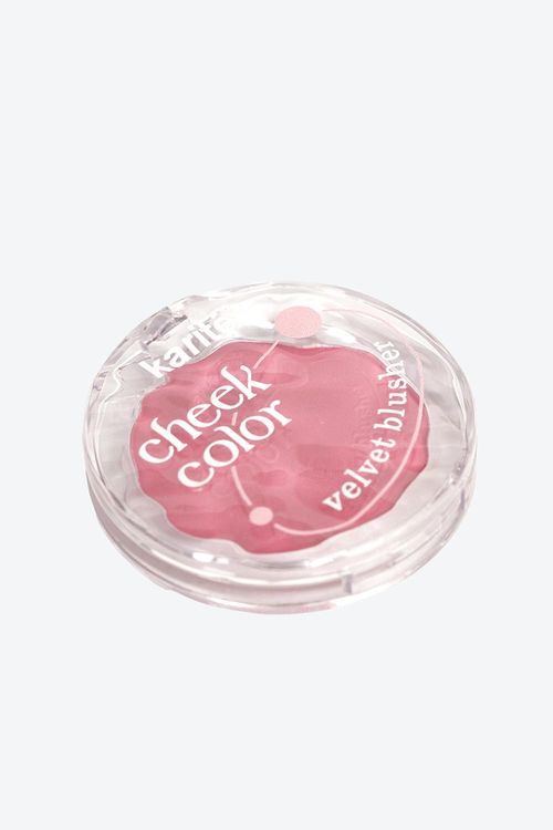 Rubor karité en tono rosa con acabado delicado