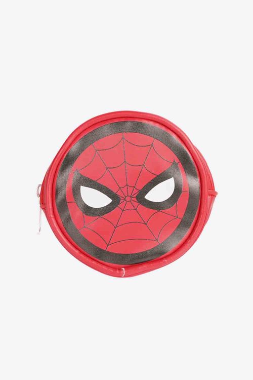 Monedero circular con diseño de spiderman