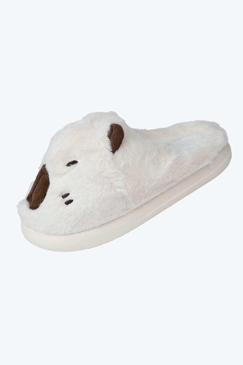 Pantuflas-Comodas-Con-Diseño-De-Capibara-Marfil