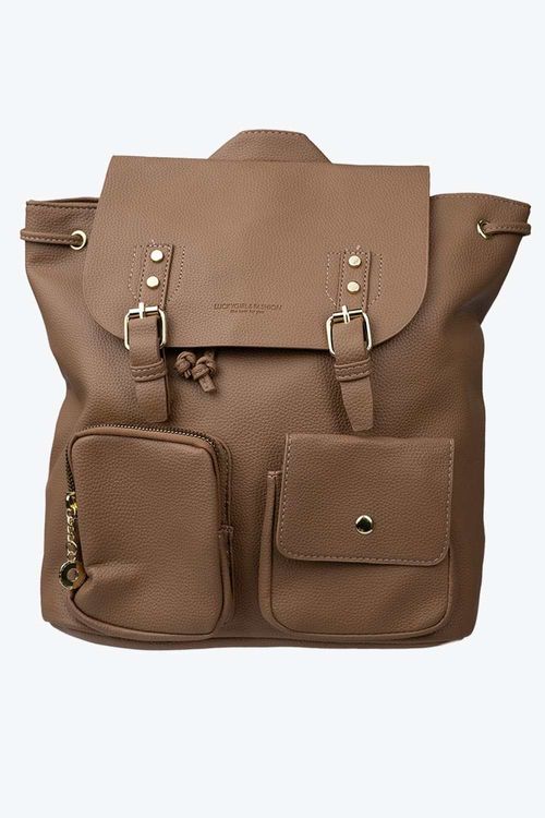 Mini morral practico con bolsillos exteriores