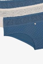 Panty-Tipo-Hipster-En-Algodon-Y-Encaje-Paquete-X3-Marfil-Azul-Oscuro-Print-Geometrico-Ts
