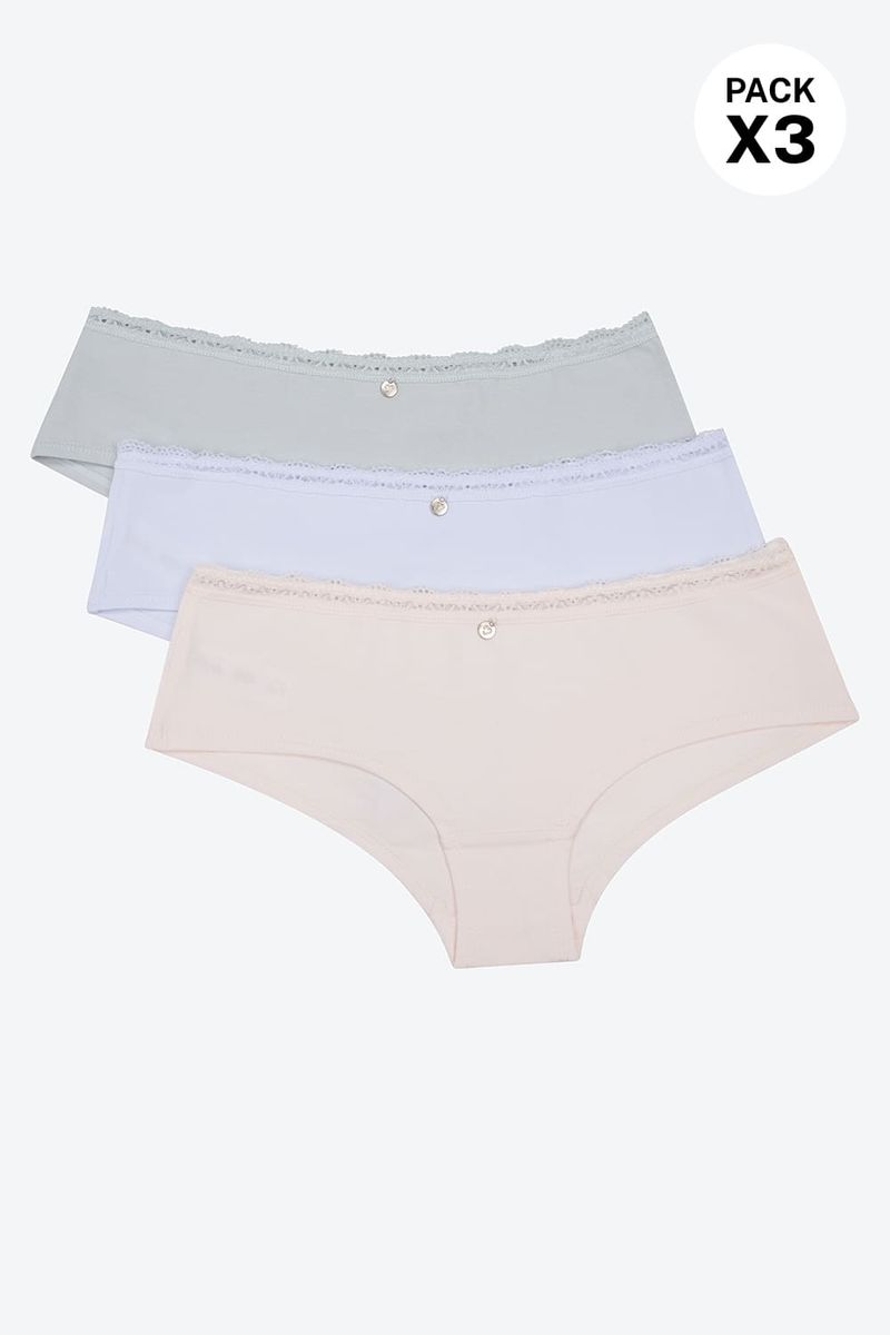 Panty-Brasilera-Paquete-X3-En-Algodon-Y-Encaje-Delicado-Blanco-Gris-Claro-Rosado-Claro-Ts