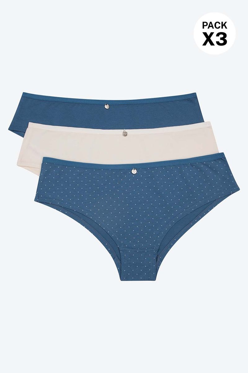 Panty-Hipster-En-Algodon-X3-Marfil-Azul-Oscuro-Print-Geometrico-Ts
