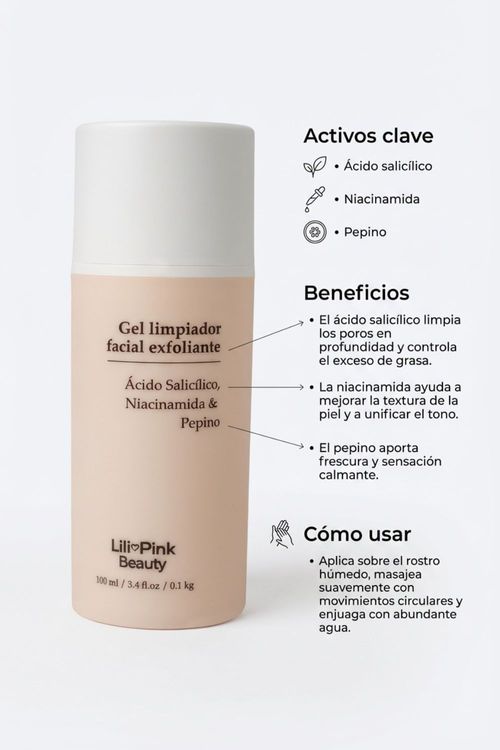 Gel Limpiador Facial Exfoliante 100Ml