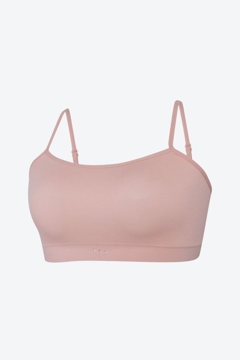 Top-Paquete-X3-En-Seamless-Sin-Costuras-Marfil-Gris-Claro-Palo-De-Rosa-Tl