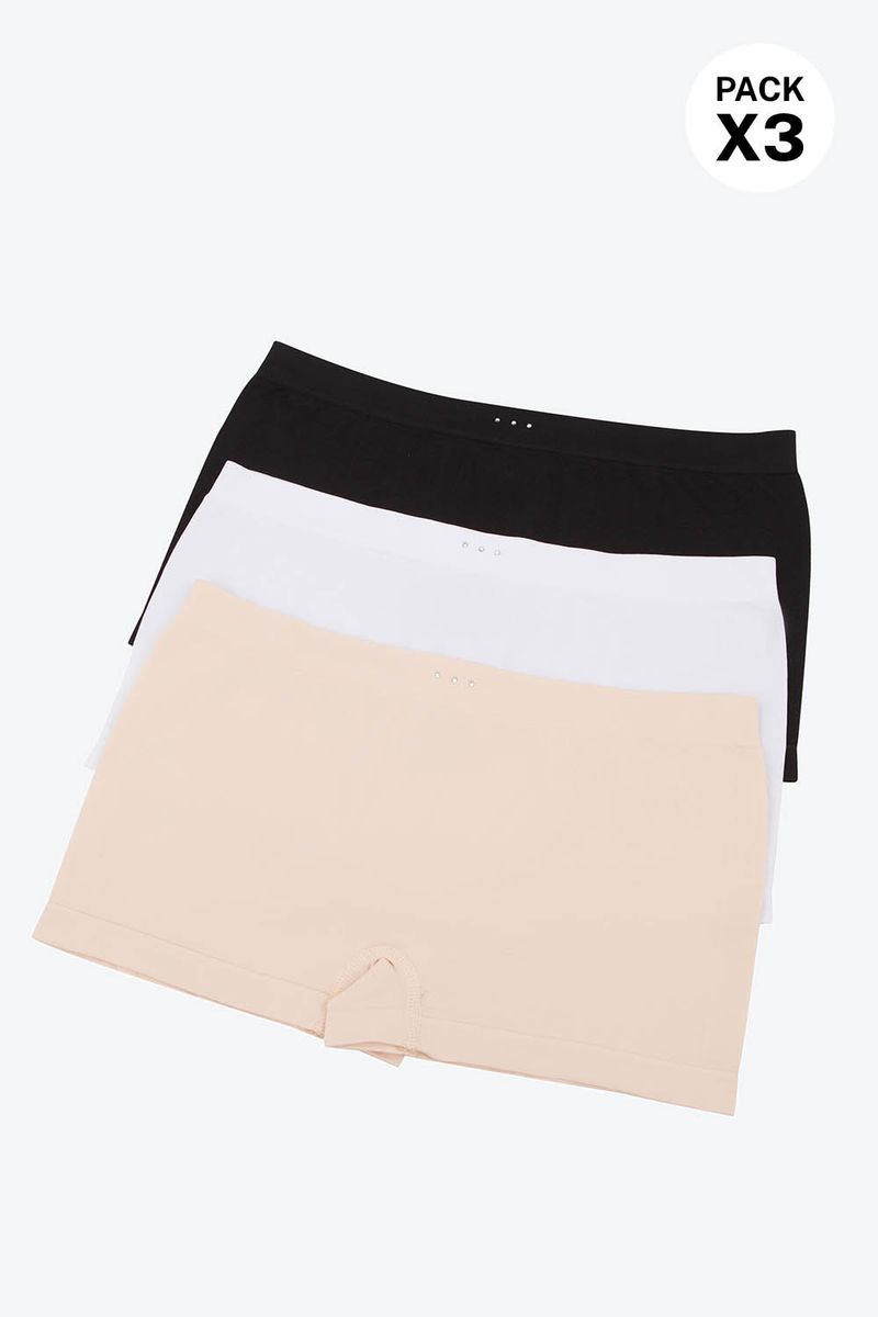 Panty-Boxer-Tecnologia-Seamless-Paqueteria-X3-Negro-Blanco-Piel-Tm