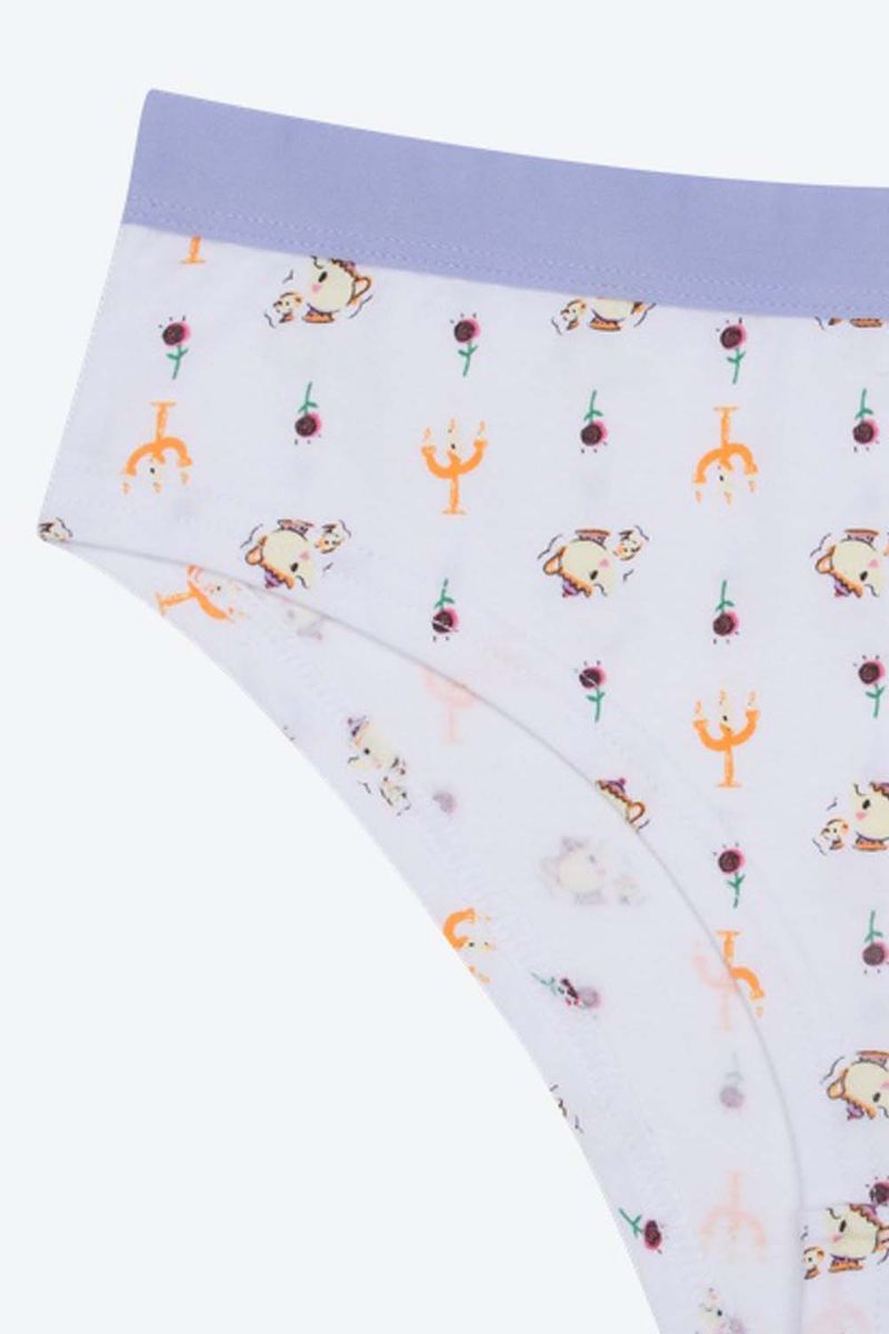 Panties-Para-Niña-Paquete-X7-Tipo-Boxer-Elaborados-En-Poliester-Blanco-Print-Cuentos-De-Hadas-T14