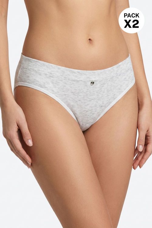 Panty Hipster En Seamless Con Textura Paquete X2